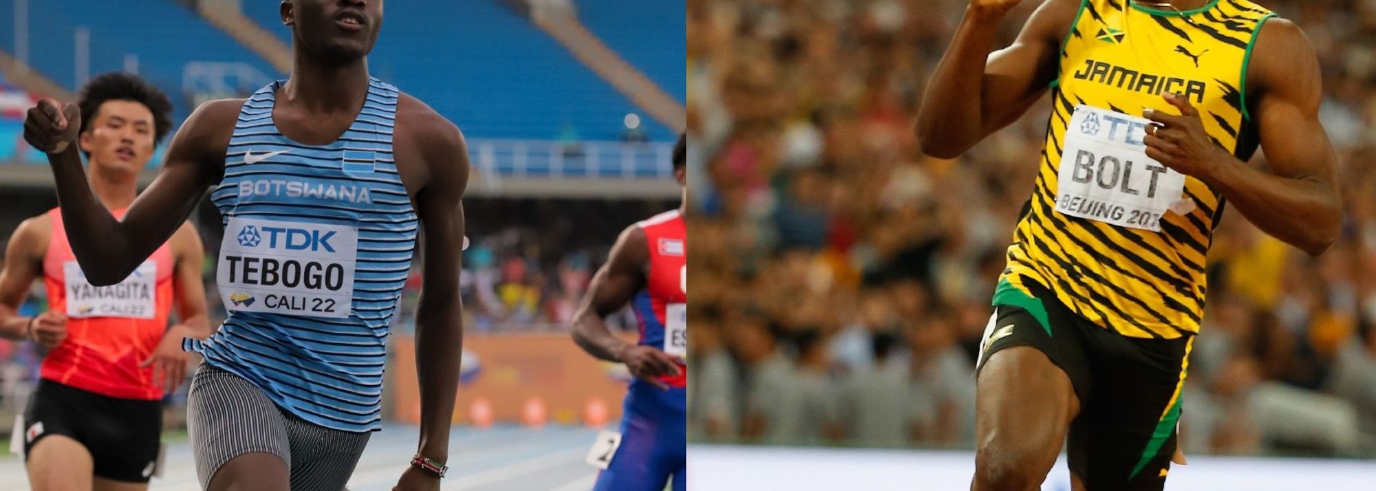 El campeón de los 100 metros planos en el Campeonato Mundial de Atletismo sub 20 Cali 22 es comparado en todos los idiomas con el plusmarquista y reconocido Usain Bolt, quien ostenta el récord mundial absoluto de esta modalidad con la marca de 9,58 segundos, lograda en Berlín, 2009 (categoría de mayores). 