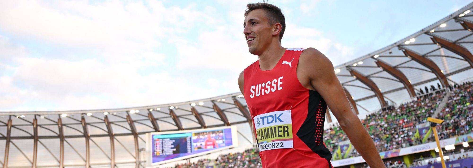 On his way to world indoor heptathlon silver, Simon Ehammer looked longingly at the long jump competition taking place a few metres away