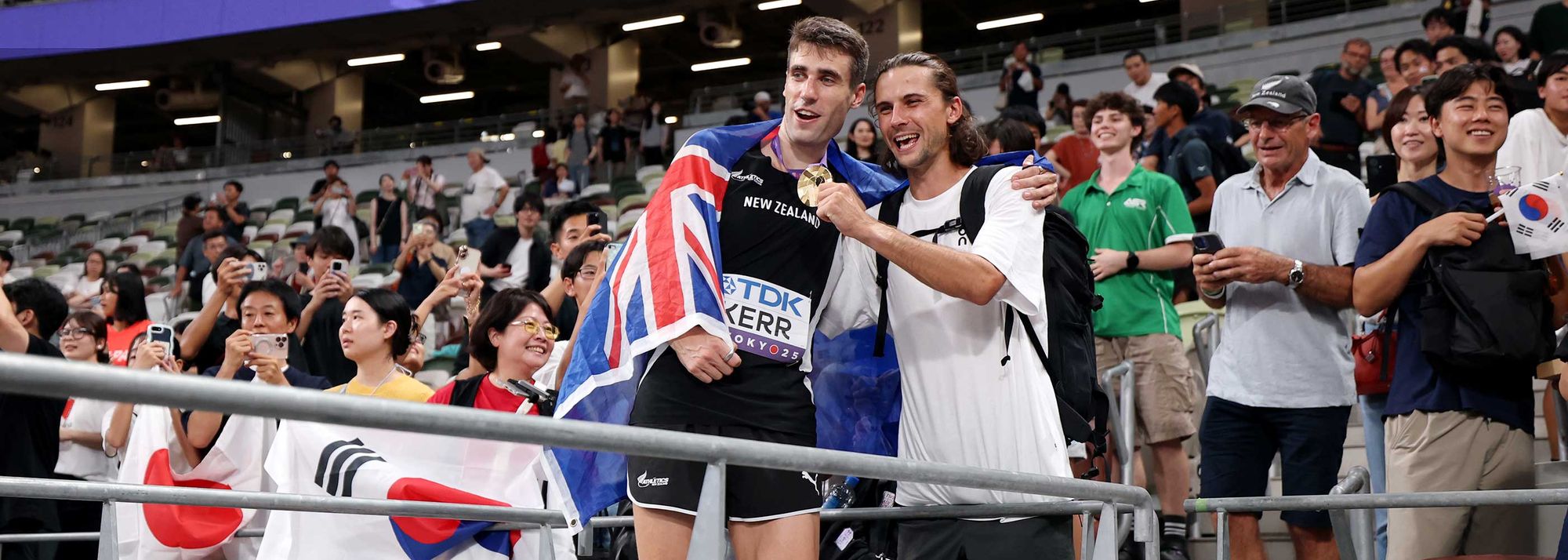 Geordie Beamish and Hamish Kerr led a record medal haul for New Zealand at the World Athletics Championships
