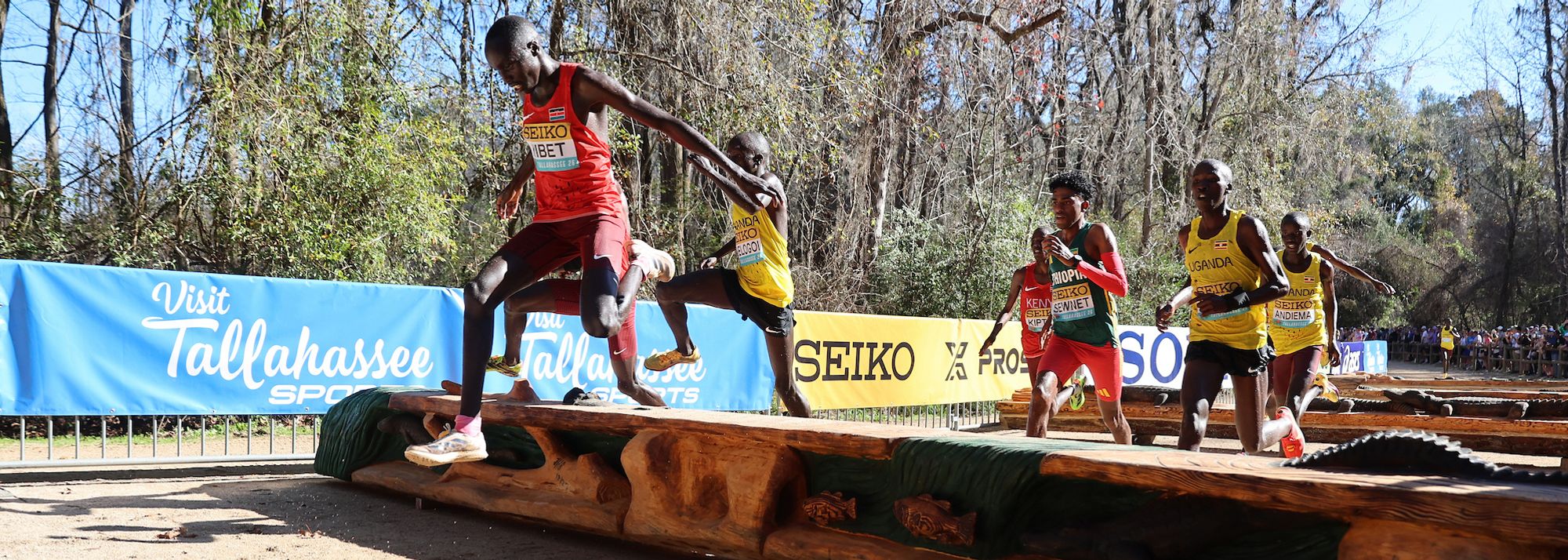 Frankline Kibet struck gold on his global championships debut by winning the U20 men’s race at the World Athletics Cross Country Championships Tallahassee 26