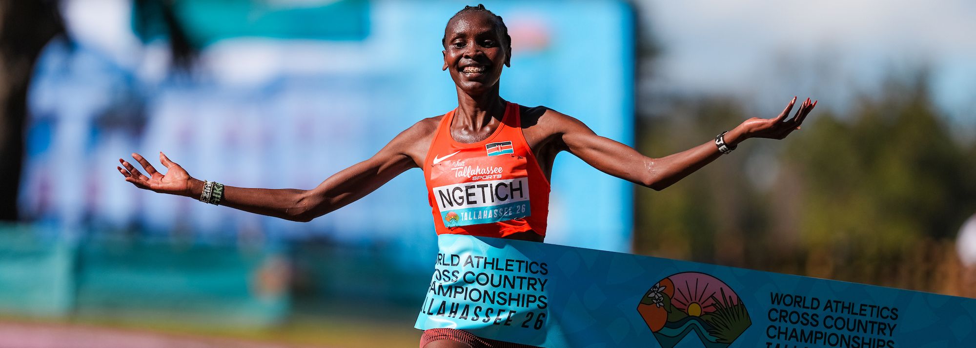 Agnes Ngetich ensured that a 10th successive senior women’s title for Kenya never looked in doubt