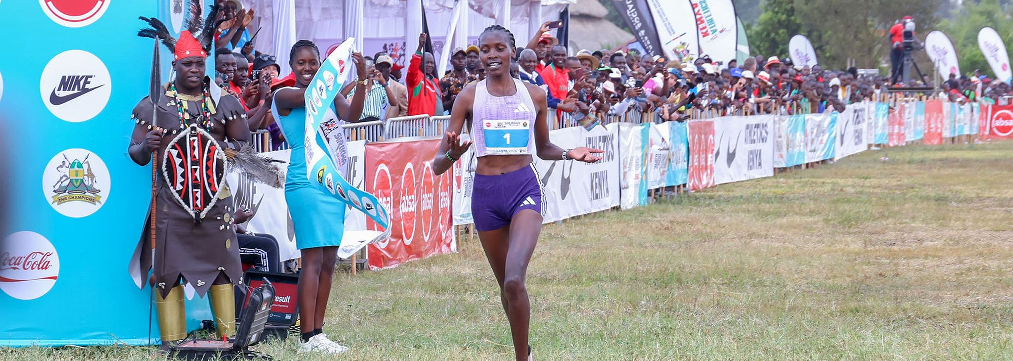 Kenya’s Agnes Ngetich and John Korir claimed convincing victories at the Sirikwa Classic Cross Country
