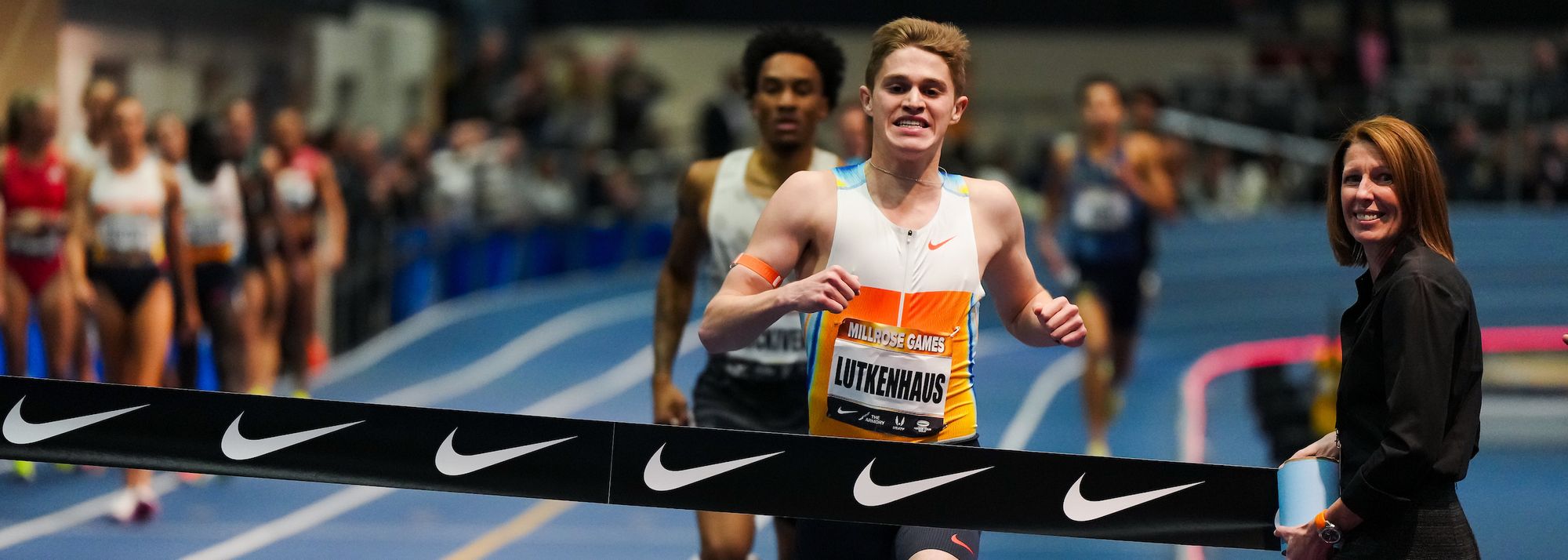 World indoor 800m champion Cooper Lutkenhaus will make his Wanda Diamond League debut at the BAUHAUS-Galan meeting in Stockholm