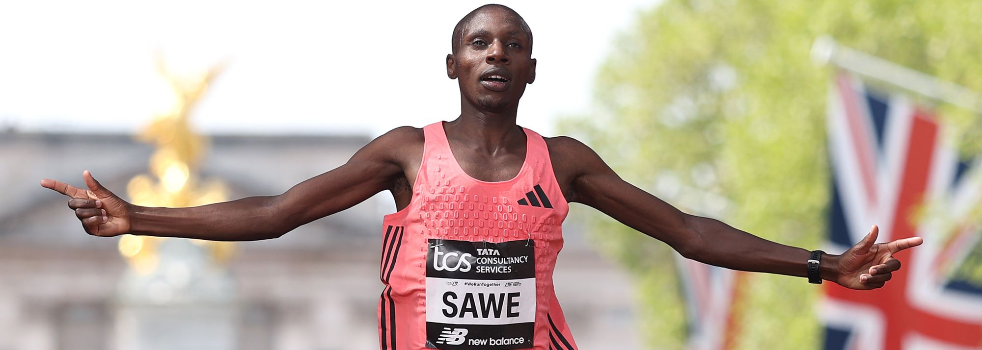 Sabastian Sawe made history at the TCS London Marathon by becoming the first man to officially break two hours for the distance, winning the World Athletics Platinum Label road race in a world record* of 1:59:30.