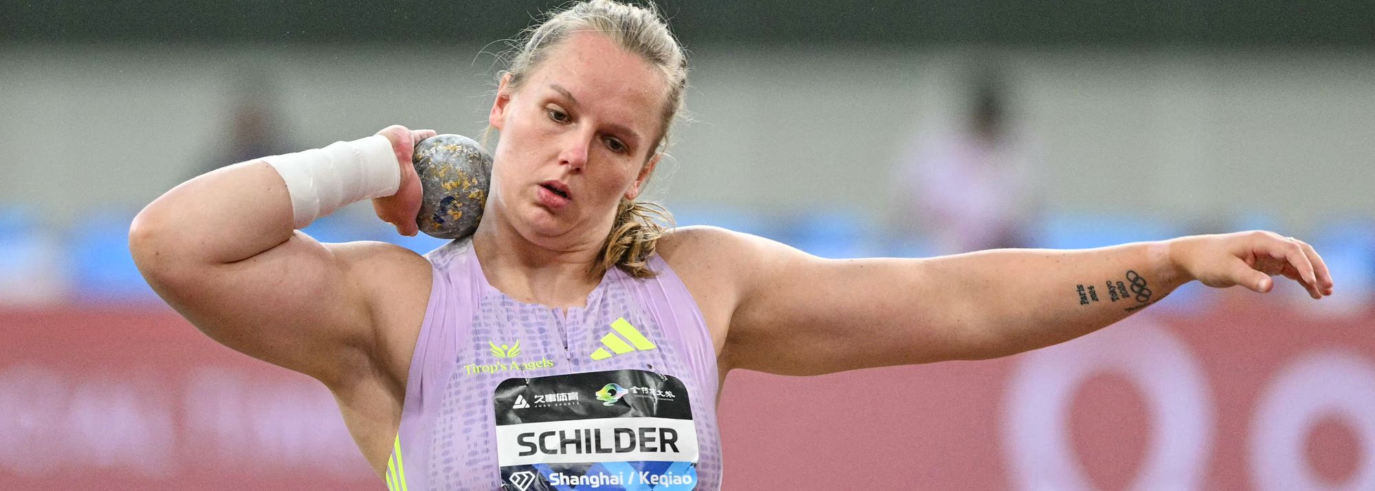 Jessica Schilder produced the best shot put mark in the world for 14 years, throwing a Diamond League record of 21.09m in Shanghai