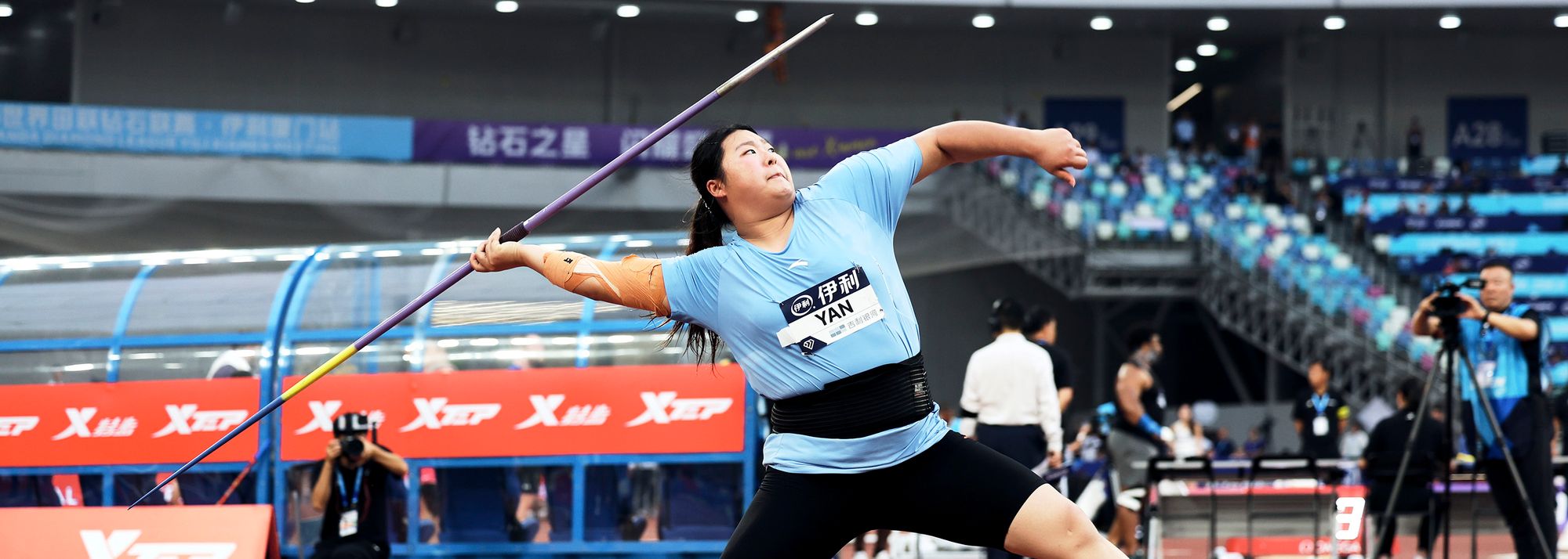 China’s Yan Ziyi and USA’s Masai Russell achieved the second-best performances of all time in the javelin and 100m hurdles, respectively