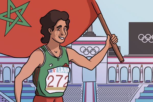 nawal-el-moutawakel-olympic-champion-comic-feature