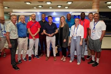 Athletics legends visit the IAAF Heritage World Athletics Championships Exhibition in Doha