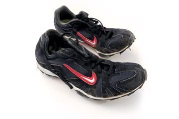 Paula Radcliffe's spikes from the 2001 World Cross Country Championships in Ostend