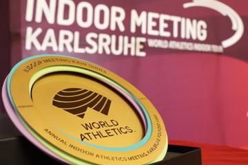 World Athletics Heritage Plaque - Indoor Meeting Karlsruhe, 31 January 2020