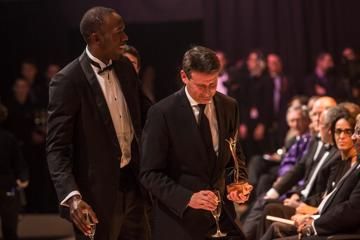 2012 World Athlete of the Year Usain Bolt and IAAF Hall of Fame member Sebastian Coe