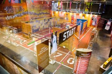 A general view of the IAAF Centenary Exhibition at the Joan Antoni Samaranch Olympic and Sport Museum in Barcelona
