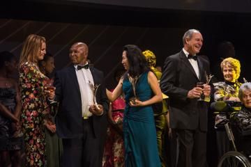 IAAF Hall of Fame members Stefka Kostadinova, Kip Keino, Wang Junxia and Alberto Juantorena at the IAAF Centenary Gala in Barcelona